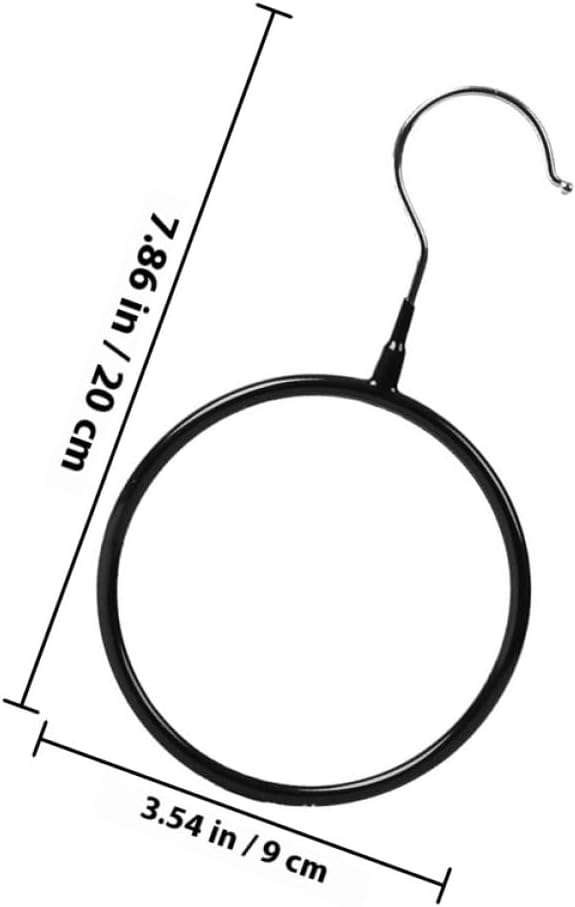 4pcs Round Scarf Ring Hanger for Closet Space Organization