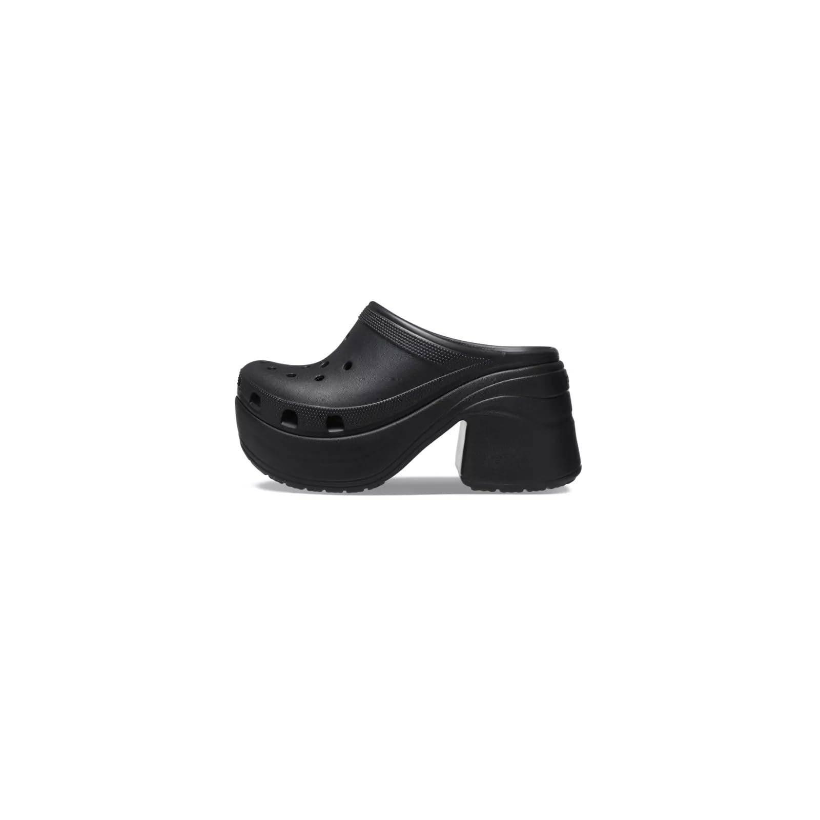 Crocs Siren Zuecos para mujer, color negro
