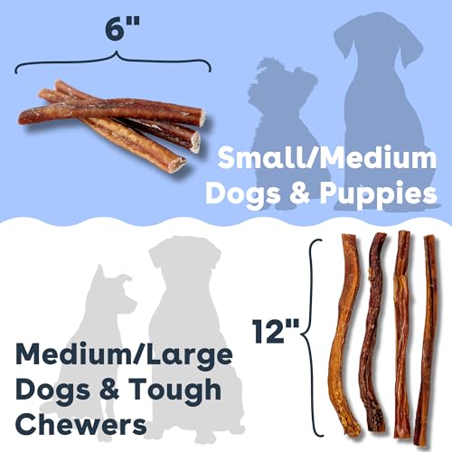 Pupford Bully Sticks for Dogs & Puppies, Teething Chew Toy (6", 4 Count) | Smoked for better smell, Long-lasting mental enrichment, 1 ingredient, Made in the USA, Redirect biting, Small & medium dogs - Image 7