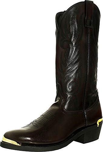 Laredo mens Mccomb Leather Synthetic western boots, Cherry, 13 US