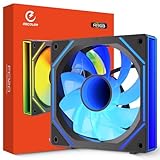 GSCOLER FC 120mm Case Fan, Infinity Mirror PWM PC Cooling Reverse Fan with Multiple Lighting Modes, ARGB Sync & Remote Control, RGB Daisy Chain, High Airflow HDB, Compatible with CPU Liquid Coolers