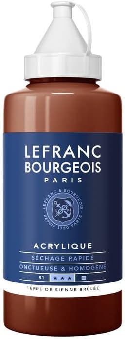 Lefranc Bourgeois 300341 fine Acrylic Paint, Highly pigmented, Good Coverage, Creamy homogeneous Texture, Age-Resistant, Non-Fading, Acrylic Paint Set - 12 Colours, Set of 20 ml Tubes