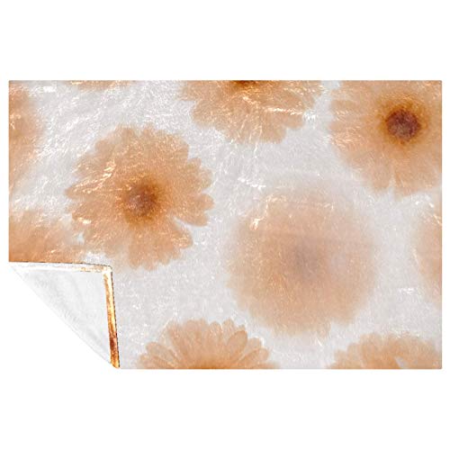 Couverture douce et chaude en fleurs de chrysantheme pour canape - 2