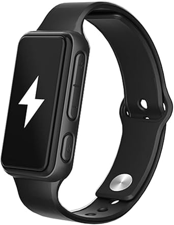 Electric Shock Clock Alarm Clock Creative Current Breath Bed Anti Sleep Arch Factory Home Mute Anti Fatigue Quiet Anti-Vibration Smart Bracelet Color Black