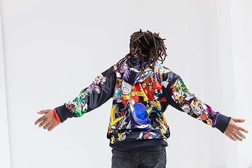 SEGA Sonic the Hedgehog Knuckles Shadow Tails Fleece Pullover Hoodie Little Kid to Big Kid4