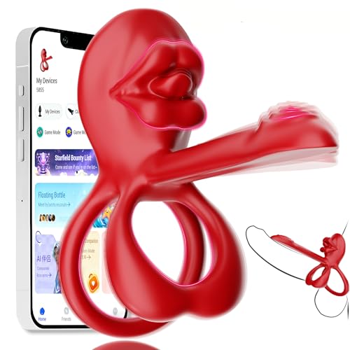 Juguetes eróticos para estimulador de clítoris mujer y testículos con anillo vibrador