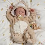 BABESIDE Lifelike Reborn Baby Dolls Boy - 17-Inch Baby Soft Body Realistic-Newborn Baby Dolls Full Body Vinyl Silicone Baby Doll Real Life Baby Dolls with Toy Accessories for Kids Age 3+