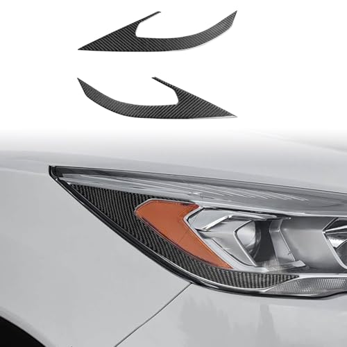 JKYUKU Real Carbon Fiber for Ford Kuga C520 Accessories Front Headlight