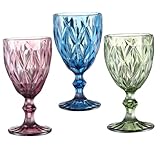 Verre à cocktail : ce verre à est de conception simple, , et attrayant, des tasses en verre colorées