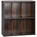 Price comparison product image HOMCOM 2 Tier Low Bookcase with Adjustable Shelf, Bookshelf, Display Storage Shelf with 2 Compartments for Home Office, Living Room, Study, Walnut