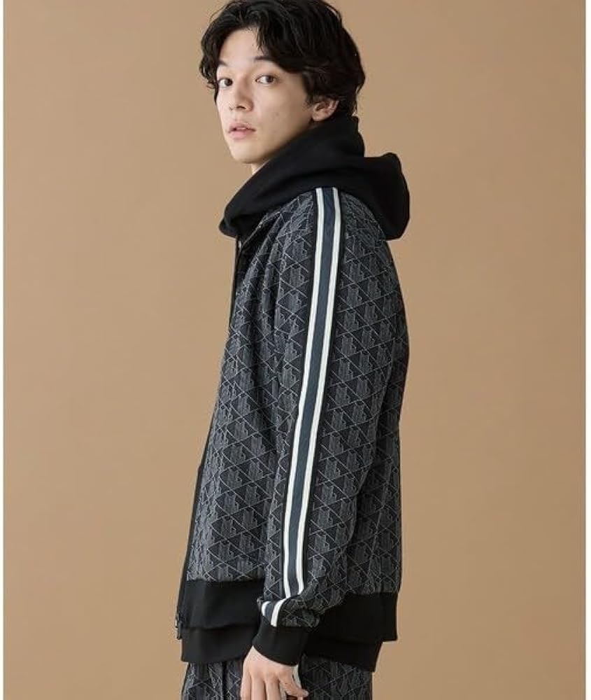 Amazon.co.jp: [ラコステ] モノグラムジャカードトラックジャケット