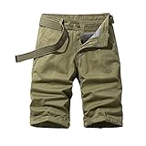 Kurze Hosen Herren Sommer Kurze Hosen Herren Cargo Sport Shorts Herren Cargo Shorts Herren Kurze Arbeitshosen Herren Kurze Hosen Shorts Herren Cargo Shorts Herren Herren Shorts Sommer(5-Khaki,38)