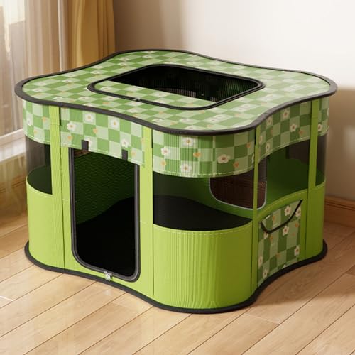 Tenda Dobrável Respirável para Animais de Estimação, Caneta de Exercícios para Cães e Gatos, Sala Es