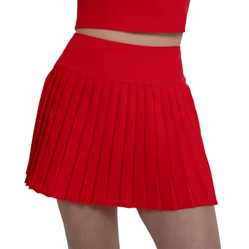 YITTY Active Saia feminina plissada de tênis com short embutido, Athleisure, elasticidade em 4 direç