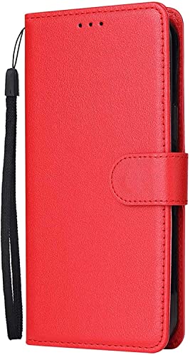 Étui iPhone 13 Pro Max antichoc rouge : housse à rabat de qualité