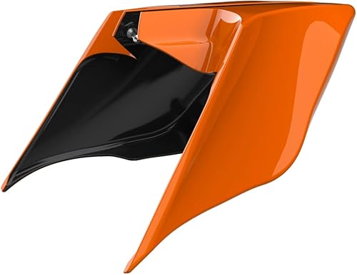 Miniatura 196 de Advanblack Barracuda - Cubiertas laterales estiradas plateadas (brillantes), paneles extendidos para Harley Touring Street Glide Road Glide Electra