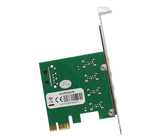 Syba Sd-Pex20159 Pci Express Card X1 With Usb 3.0 Type A 4 Ports Super Speed And 15-Pin Power Connector Renesas Chipset #TOP5