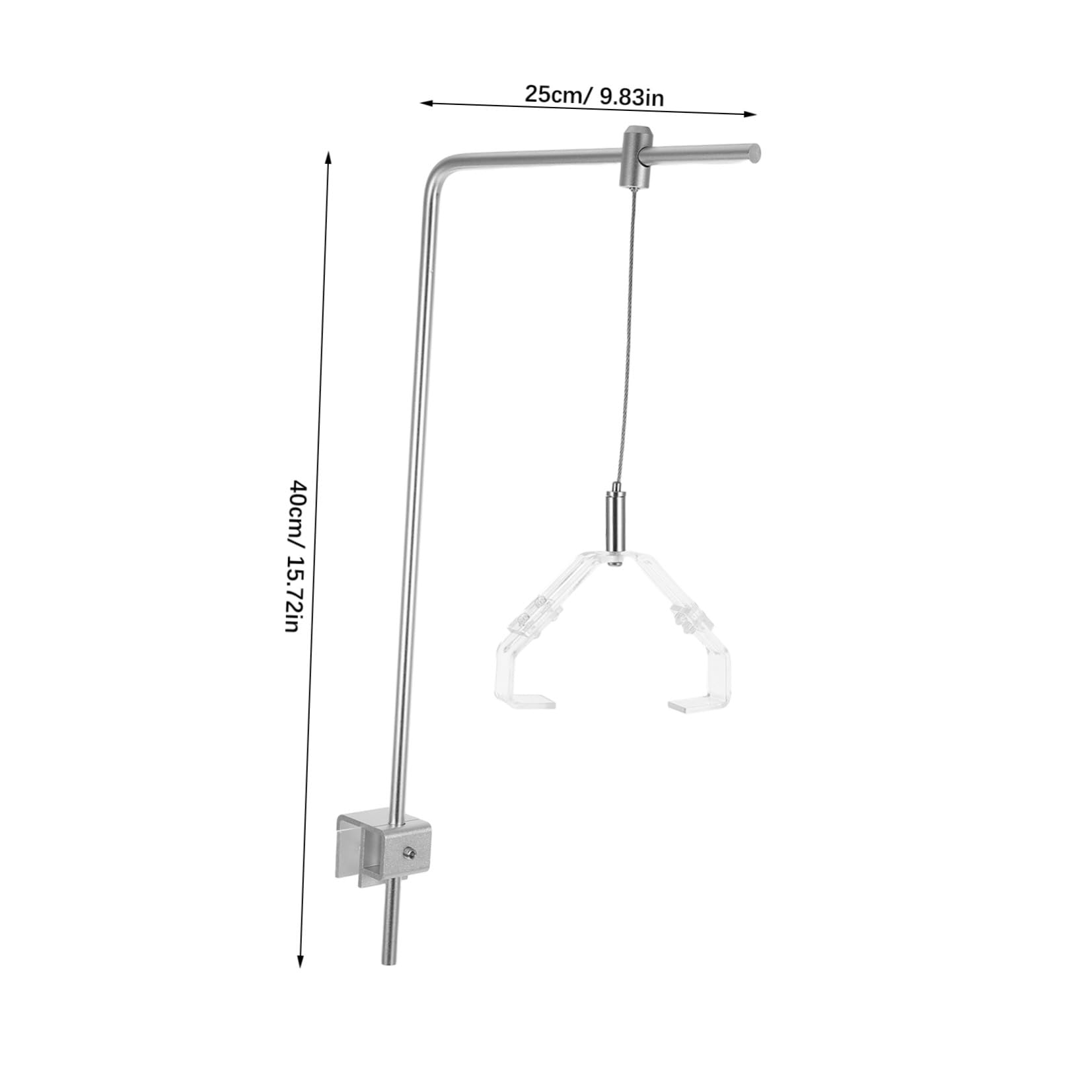 2 Stück Aquarienlampenhalterung Verstellbar aus Aluminiumlegierung