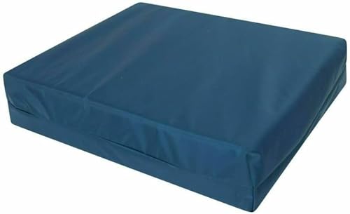 ComfyWise 100% Memory Foam Pressure Relief Support Cushion for Wheelchair and chair Orthopaedic Seat Cushions for Pressure Relief (Navy, 18" x 18" x 4")