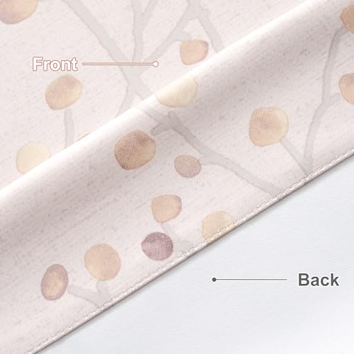 DriftAway-Harper-Ink-Floral-Pattern-Window-Treatment-Valance-Curtain-Living-Room-Bedroom-Dining-Room-Rod-Pocket-52-Inch-by-14-Inch-Plus-2-Inch-Header-Watercolor-Painting-Beige DriftAway Harper Ink Floral Pattern Window Treatment Valance Curtain Living Room Bedroom Dining Room Rod Pocket 52 Inch by 14 Inch Plus 2 Inch Header Watercolor Painting Beige