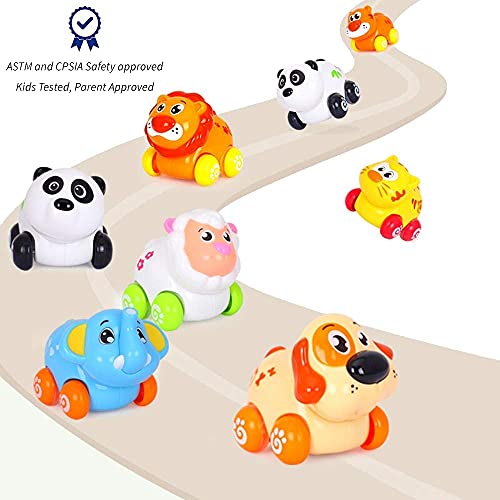 Liberty Imports Cartoon Animal Friction Toy Car Set #TOP11
