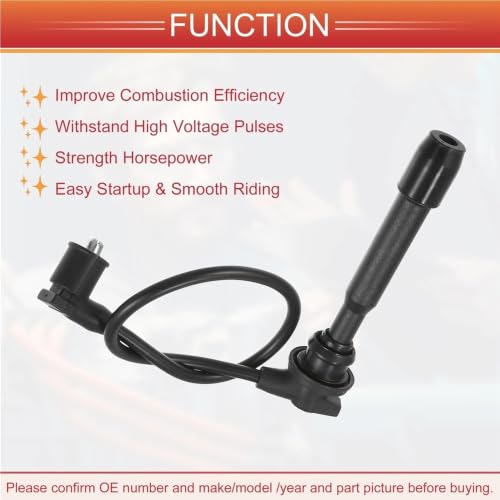 Cable de bujía 2750123B70 para sistema de bobina de encendido Hyundai 1.8L 5