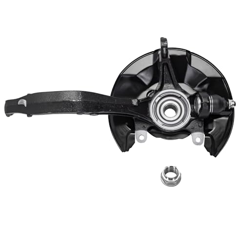 Image of Detroit Axle - Front Steering Knuckles & Wheel Hub Bearings Upper Control Arms Replacement for Honda Accord Acura TSX - 4pc Set