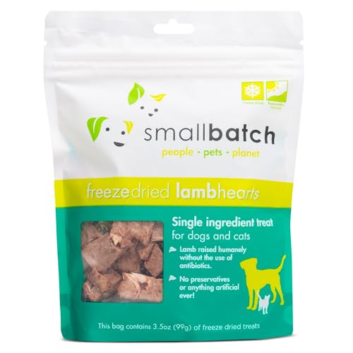 Smallbatch Pets Premium Freeze-Dried Lamb Heart Treats For Dogs And Cats cover