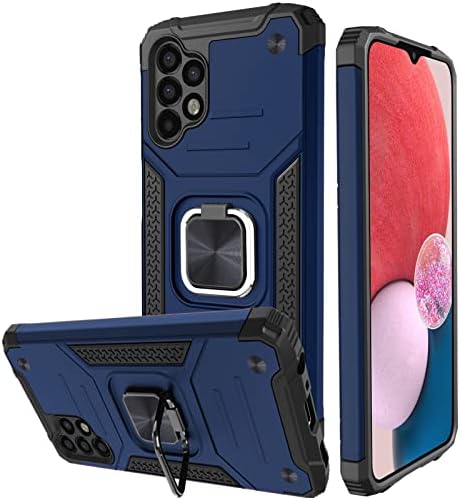 Honeyview ShockProof Case for Samsung Galaxy S21 FE with Ring Kickstand, Bumper Armour Phone Cover for Samsung Galaxy S21 FE - Black-New