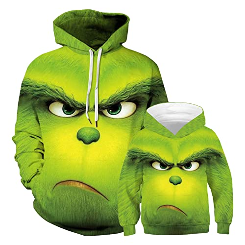 3D Printed Fashion Hoodie For Adult And Kids，How Stole Christmas Style 8 M(9-10T) #TOP23