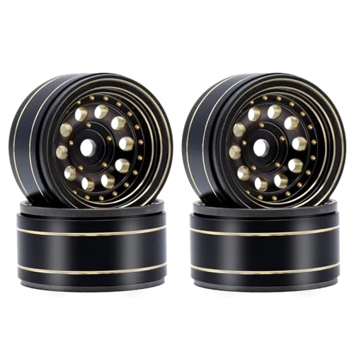 RC���[�V���O�p�[�c For Axial For SCX24 AX24 For TRX4M For FCX24 1/24 1/18 39g -2.65mm �u���b�N�R�[�e�B���O�^�J 1.0�C���` �r�[�h���b�N�z�C�[������ RC�N���[���[�J�[�p�[�c