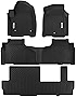 OEDRO Floor Mats 3 Row Liner Set fit for 2021-2023 Chevrolet Suburban/GMC Yukon XL with 2nd Row Bench Seats, All Weather Protection Custom Fit Floor Liners