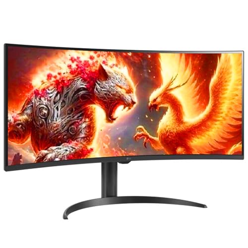 Image of LG 34 inch WQHD (3440x1440) Curved Smart Monitor, 100Hz, HDR10, 99% sRGB, webOS 23, Screen Share, AirPlay 2, Flicker free, Includes Wireless Screen Mirroring, HDMI, USB-A,Bluetooth, Tilt /Height Adjustment