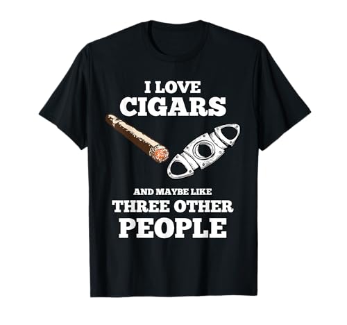 Funny Cigar Accessories Gift Set Cigar Lover Smokers Party T-Shirt