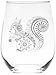 Squirrel 15 oz. stemless wine glass