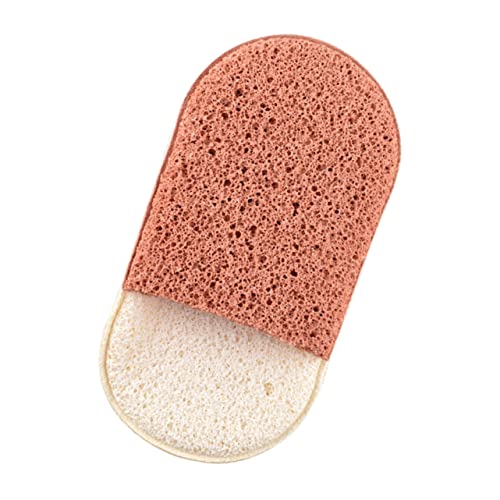FRCOLOR Éponge Faciale Nettoyante Pour Visage 2 Pièces Éponge Exfoliante Douce Pour Pores Profonds Élimination Cellules Mortes Et Impuretés Soin Peau Fraîche