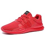 Atmungsaktiv sneaker herren. JACKSHIBO Schuhe Sneaker Herren Laufschuhe Damen Leicht Sportschuhe Gym Turnschuhe Outdoor Atmungsaktiv Freizeit Fitnessschuhe 13 Rot 43 EU