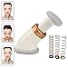 Neckline Slimmer & Toning Massager System, Double Chin Remover Facial Neck Line Exerciser Chin Massager, Face Lift Thin Jawline Double Chin Reducer, 100 Pcs Cotton Swabs, Workout for Men and Women