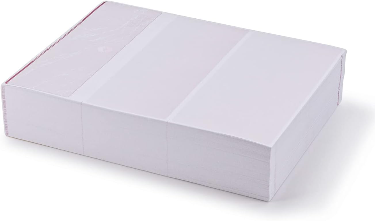 ABC Blank Check Stock (Chain) - Check on Top Gold Blank Checks for Laser & Inkjet Printers - Standard Letter Size Blank Check Paper Ideal for Personal & Business Checks - 500 Sheets