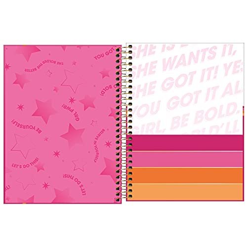 Planner Espiral 17,7 x 24 cm Love Pink 2022 - Estampa Love pink fundo branco - Tilibra