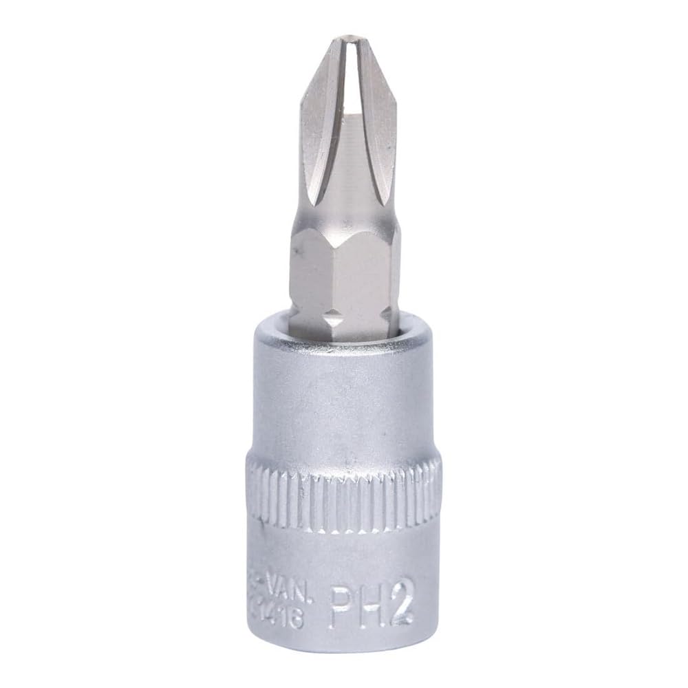 Douille Tournevis Pozidriv 1/4 Chrome Plus Pz2