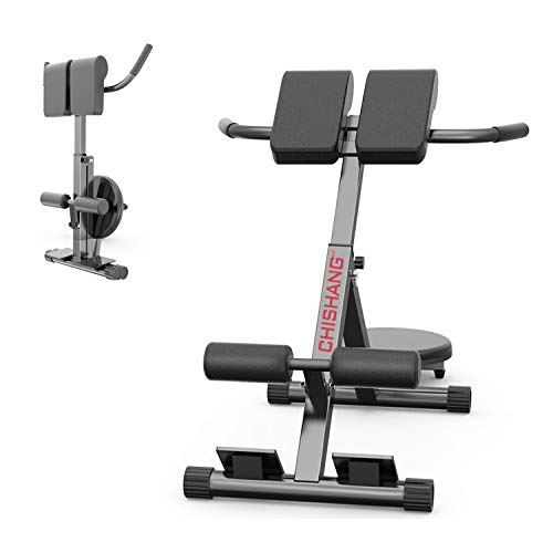 Bench Roman Chair, Folding Abdominal Exercise Strength Training Machines, Adjustable AB Back Hyperextension Sit Up Bench for Commercial and Home Use, Load Bearing 660lb