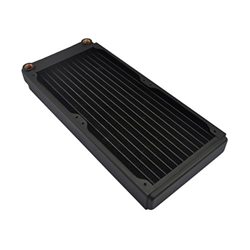 XSPC EX280 Radiator, 140mm x 2, Dual Fan, Black