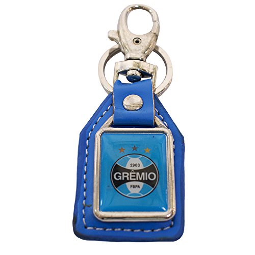 Chaveiro De Metal E Couro - Grêmio