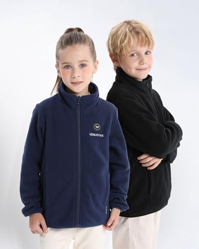 Image of Venustas Kids Heated Fleece Jacket with Battery Pack, Girls Youth Electric Heated Coat for Winter