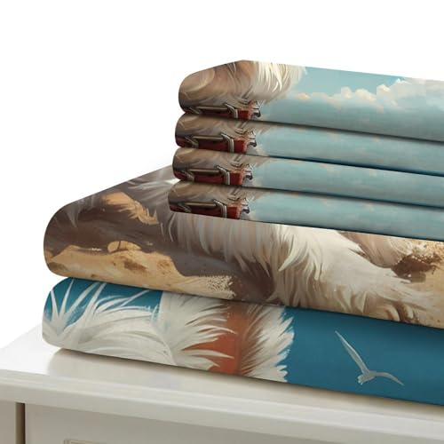 Parure de lit 3D chien mignon housse couette 140x200 ado - 7