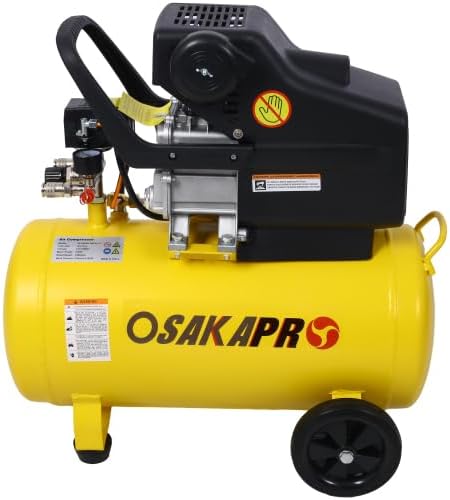 4.5HP Portable 13 Gallons Air Compressor Tank Ultra Quiet Horizontal Tank Adjustable Pressure with Built-in Wheel