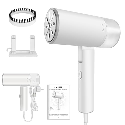 Clothes Steamer Handheld 1200W Portable Garment Steamer Iron for Clothes with 200ml Tank, for Vertical and Horizontal Steaming, Fast Heat-up, Fast Wrinkle Removal, for Home, Office and Travel