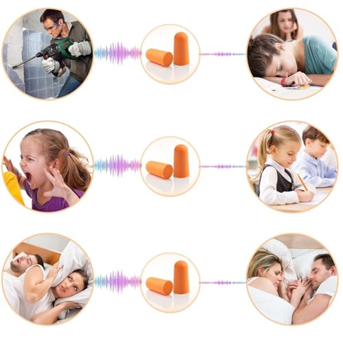 35 Paar Ohrstöpsel 37db Gehörschutzstöpsel Orange Earplugs Ohrenstöpsel Schlafen Wiederverwendbar Geräuschunterdrückende Lärmschutz Ohrstöpsel Zum Schnarchen Geräuschunterdrückung Lernen Reisen Laute