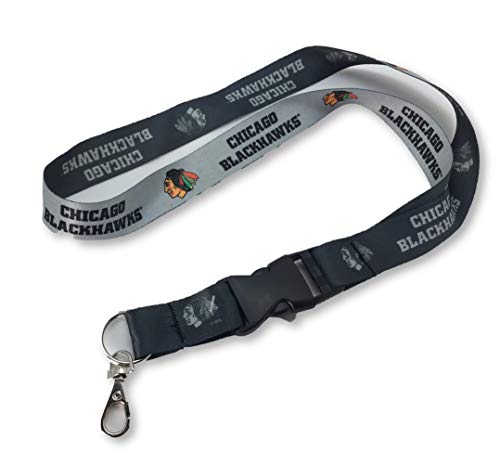 Cordon double face détachable Chicago Blackhawks avec attache en acier WinCraft